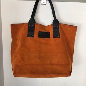 Stephane Verdino Suede Shoulder Tote